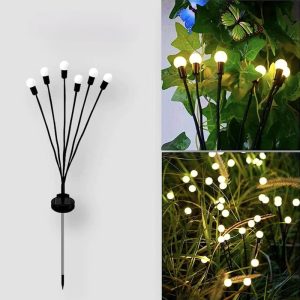 چراغ خورشیدی باغچه مدل شب تاب