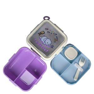 لانچ باکس فانتزی دو طبقه + چنگال