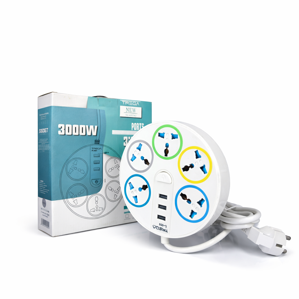 چند راهی برق usb دار مدل PL_505